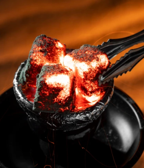 Gold Cube Coconut Charcoal Briquetess For Sisha Hookah